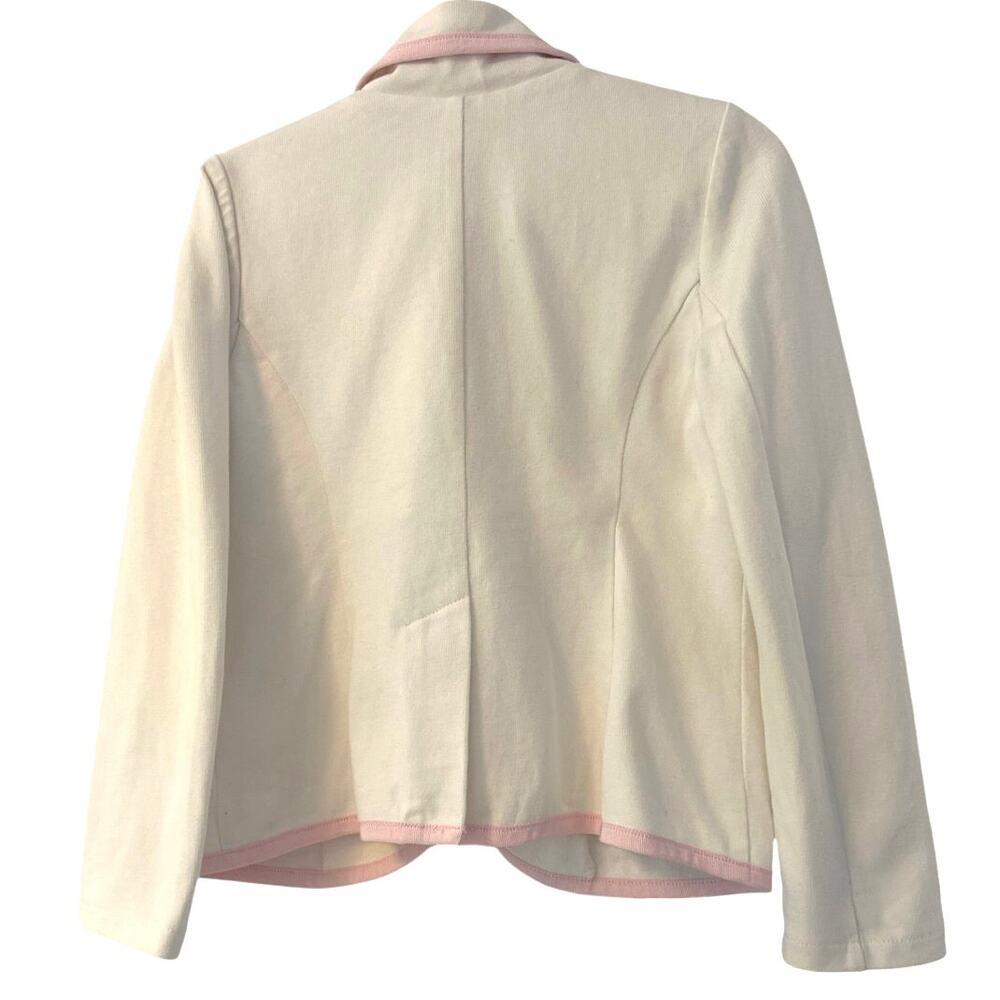 Polo Ralph Lauren adorable white and pink country club girl blazer cotton 4/4T - Picture 6 of 6